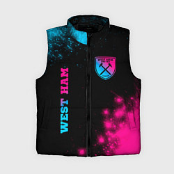Женский жилет West Ham Neon Gradient, цвет: 3D-черный