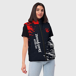 Женский жилет Five Finger Death Punch - краска, цвет: 3D-светло-серый — фото 2