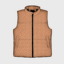 Женский жилет Кофейные плитки, цвет: 3D-черный