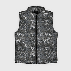 Женский жилет Темно серый графитовый с текстурой камня