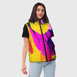 Женский жилет Яркие позитивные узоры, цвет: 3D-светло-серый — фото 2