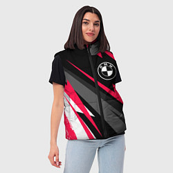 Женский жилет BMW fast lines, цвет: 3D-черный — фото 2