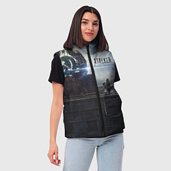 Женский жилет STALKER Герб СССР В Припяти, цвет: 3D-красный — фото 2
