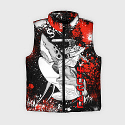 Женский жилет Человек-безопила верхом на акуле-демоне