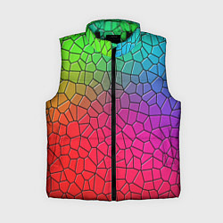 Женский жилет Разноцветное витражное стекло