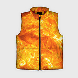 Женский жилет Бушующий огонь, цвет: 3D-красный