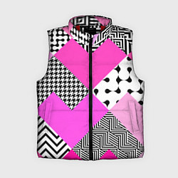 Женский жилет Розовые стрелки и паттерн, цвет: 3D-красный