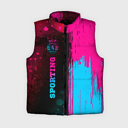 Женский жилет Sporting - neon gradient: по-вертикали, цвет: 3D-черный