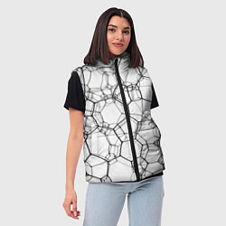 Женский жилет Матричная сетка, цвет: 3D-красный — фото 2