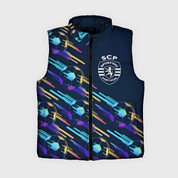 Женский жилет Sporting градиентные мячи, цвет: 3D-черный