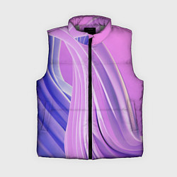 Женский жилет Волнообразные абстрактные розовые паттерны