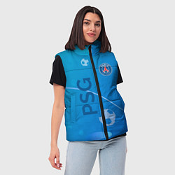 Женский жилет Psg абстракция спорт, цвет: 3D-красный — фото 2