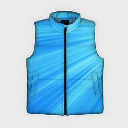 Женский жилет Бирюзовые солнечные лучи, цвет: 3D-светло-серый