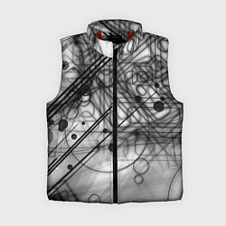 Женский жилет Геометрические фигуры графика, цвет: 3D-красный