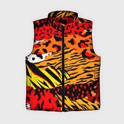 Женский жилет Абстрактный узор, цвет: 3D-красный