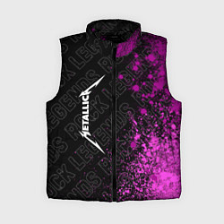 Женский жилет Metallica rock legends: по-вертикали, цвет: 3D-черный
