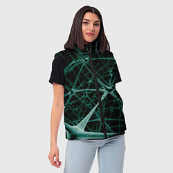 Женский жилет Нейронная сетка, цвет: 3D-светло-серый — фото 2