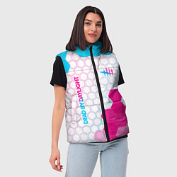 Женский жилет Dead by Daylight neon gradient style: надпись, сим, цвет: 3D-черный — фото 2