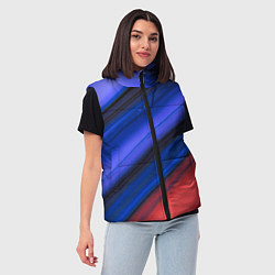 Женский жилет Синий и красный песок, цвет: 3D-светло-серый — фото 2