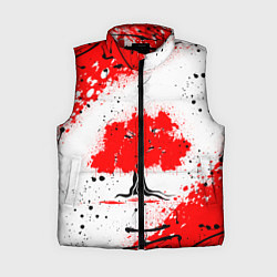Женский жилет Цветущая сакура, цвет: 3D-красный