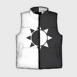 Женский жилет Черно-белое солнце