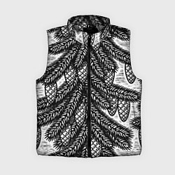 Женский жилет Новый год ёлки и шишки