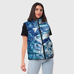 Женский жилет Рассеивающие кристаллы, цвет: 3D-черный — фото 2