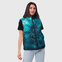 Женский жилет Halloween паутина, цвет: 3D-светло-серый — фото 2