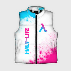 Женский жилет Half-Life neon gradient style: надпись, символ