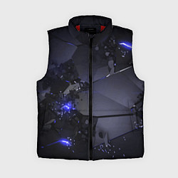 Женский жилет Неоновые плиты, взрыв, цвет: 3D-красный