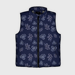 Женский жилет Узор абстракт, цвет: 3D-светло-серый