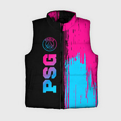 Женский жилет PSG - neon gradient: по-вертикали, цвет: 3D-черный