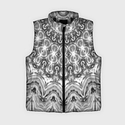 Женский жилет Серый ажурный калейдоскоп мандала