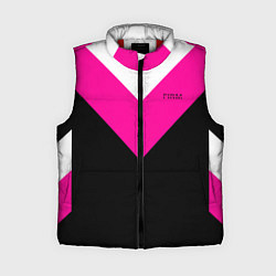Женский жилет FIRM черный с розовой вставкой, цвет: 3D-красный