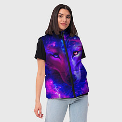 Женский жилет Волшебный звездный волк, цвет: 3D-светло-серый — фото 2