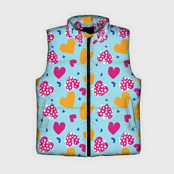Женский жилет Сердце в горошек