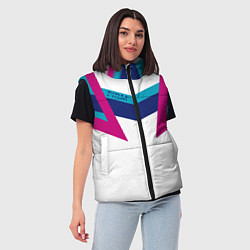 Женский жилет FIRM белый спортик, цвет: 3D-черный — фото 2