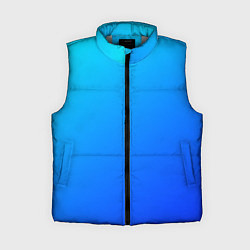Женский жилет Голубо-бирюзовый градиент
