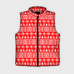 Женский жилет New Years winter pattern
