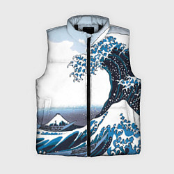 Женский жилет Цунами в Японии, цвет: 3D-черный