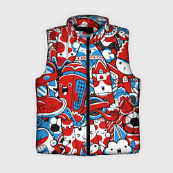Женский жилет Старая добрая Англия, цвет: 3D-черный