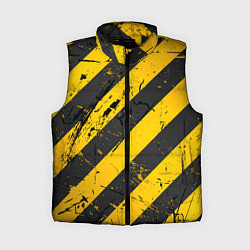 Женский жилет WARNING - желто-черные полосы, цвет: 3D-черный