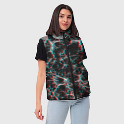 Женский жилет Сеть нейронов, цвет: 3D-черный — фото 2