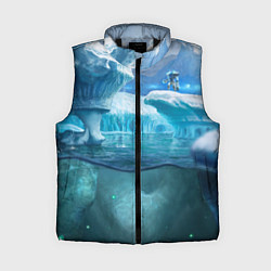 Женский жилет Subnautica - КРАБ на леднике, цвет: 3D-черный