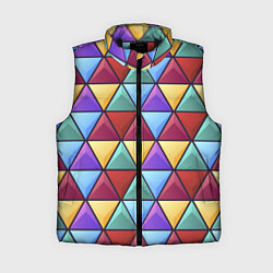Женский жилет Геометрический красочный паттерн