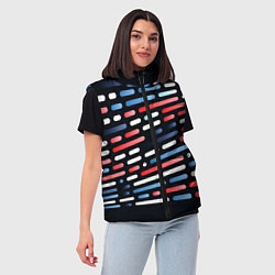 Женский жилет Vanguard neon pattern, цвет: 3D-красный — фото 2