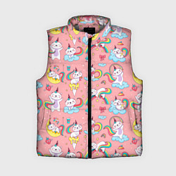 Женский жилет Кошка единорог