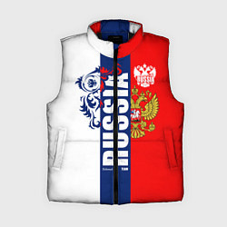 Женский жилет Russia national team: white blue red