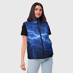 Женский жилет Разряд электричества, цвет: 3D-светло-серый — фото 2