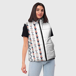 Женский жилет Боковой славянский узор, цвет: 3D-светло-серый — фото 2
